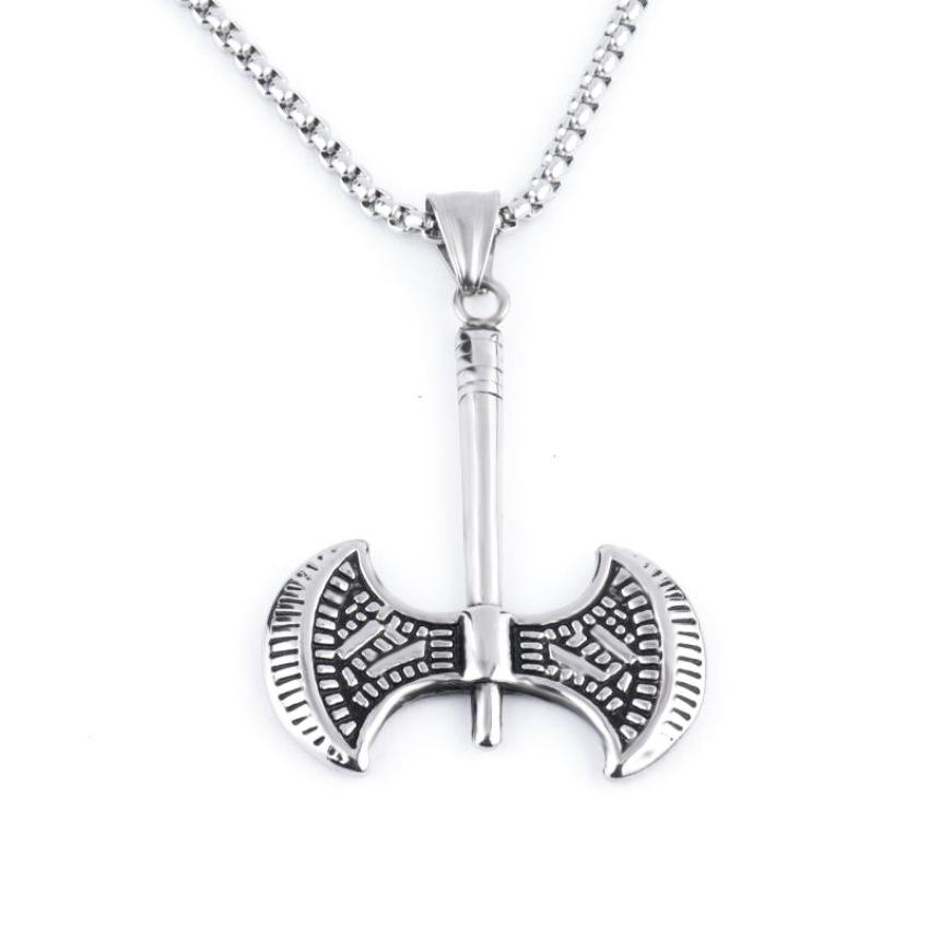 Trendy Hip Hop Street Dance Necklace Accessories Men's Nightclub Accessories Titanium Steel Necklace