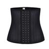 Matte Latex Waist Trainer: 25 Steel Bones, Tummy Control Sports Shapewear