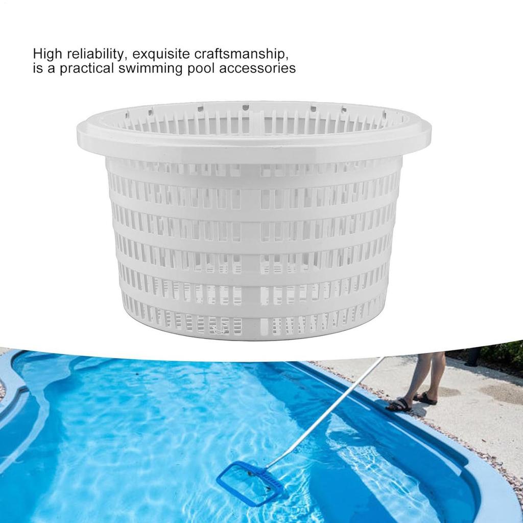 Upgrade Swimming Pool Skimmer Basket Pool Leaves Fliter Baskets With Handle Reusable Water Cleaning Strainer For Silt Leaves