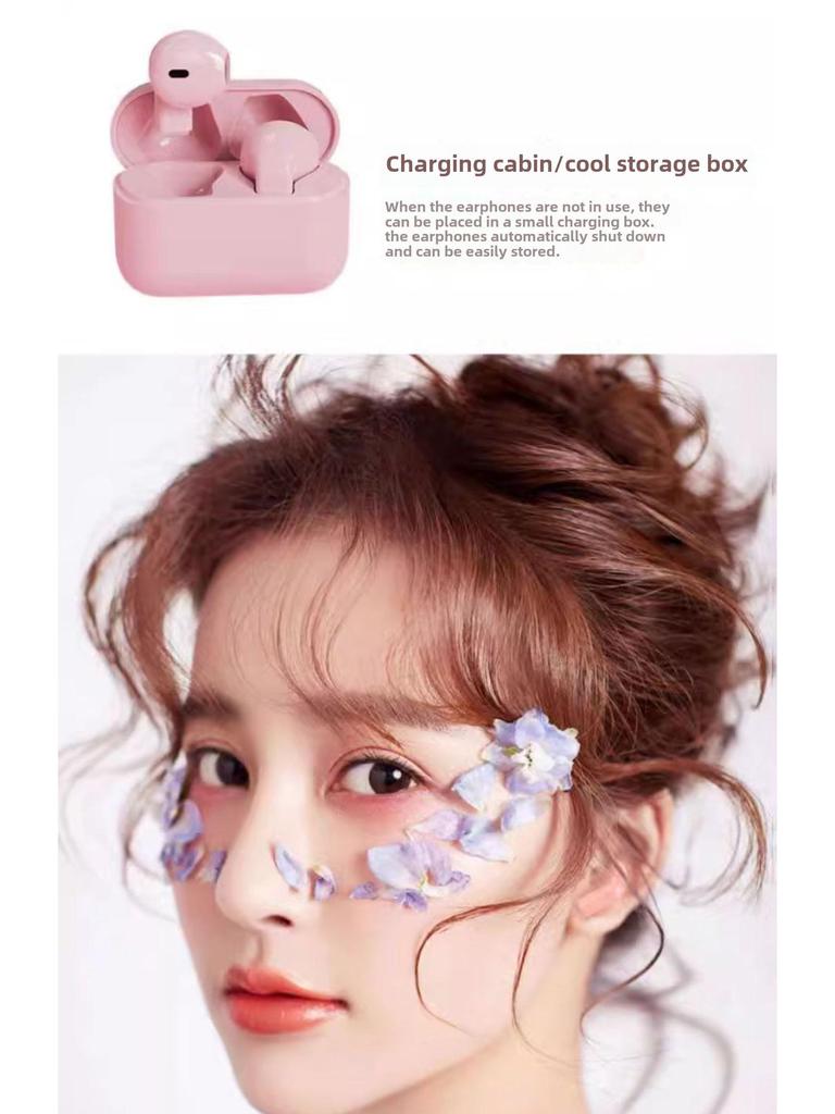 "2024 Wireless Semi Bluetooth Headset for Women - Long Battery Life