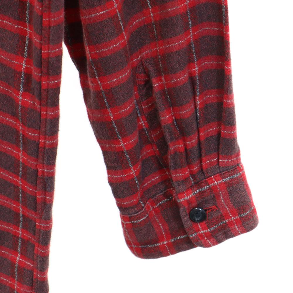 RRL 90s Red 3 Stars Initial Tag Old Long Sleeve Check Shirt Ralph Lauren Men's Used