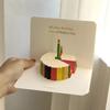 3D Cake Music Lights Birthday Card - Advanced Creative Gift