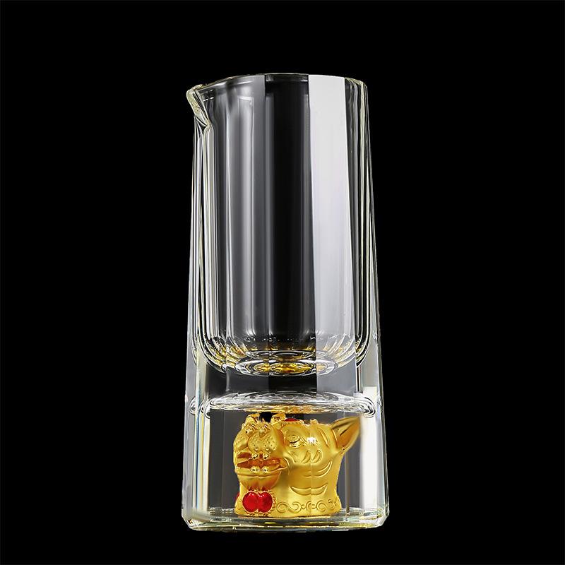 Zodiac Crystal Glass Spirit Glass Wine Dispenser 12 Small Wine Glasses Household Party One Cup Simple