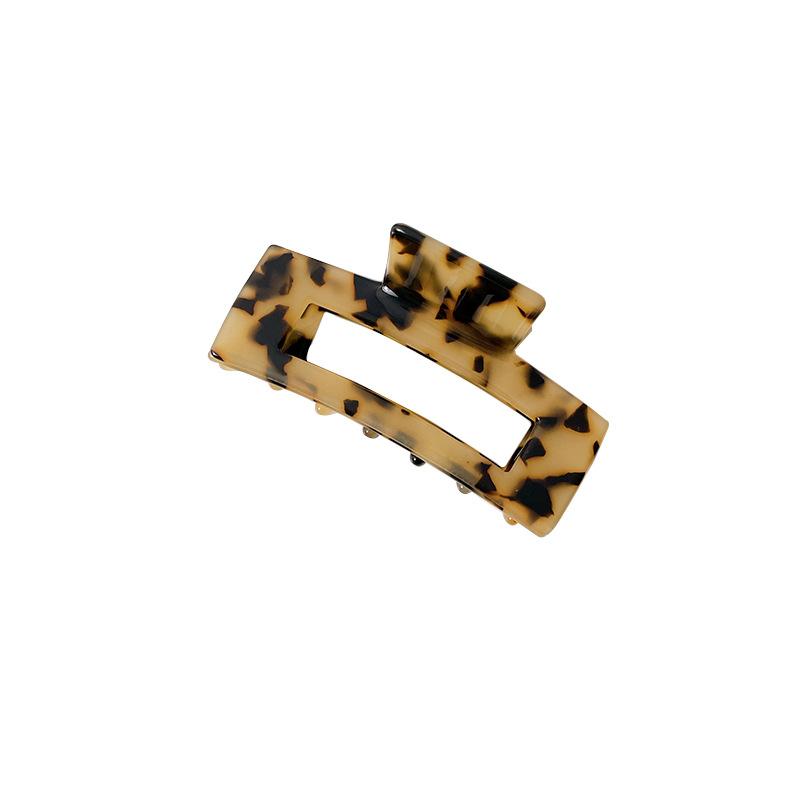 Acetate Korean Fashionable Hair Clip For Women With Elegant Square Design In Colors Multiple