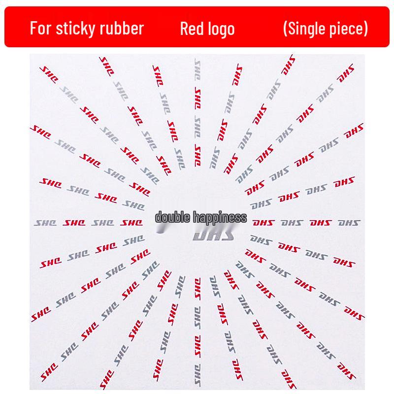 Double Happiness Table Tennis Paddle Protection Set: Rubber Film, Edge Protector, Cleaning Sponge.