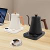 0.9 L Stainless Steel Electric Gooseneck Kettle,110V Black/ White 1200W Electric Kettle Tabletop 28*20.5*22cm for Home,Offices