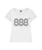 PRIMATE Star Number.888 Women'S U-Neck Slim Fit Short Sleeve T-Shirt 6 Colors