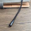 6mm Stainless Steel Black Chain Bracelet for Women Men Fashion Bride Bangle Trendy Wedding Party Couple Jewelry Birthday Gift