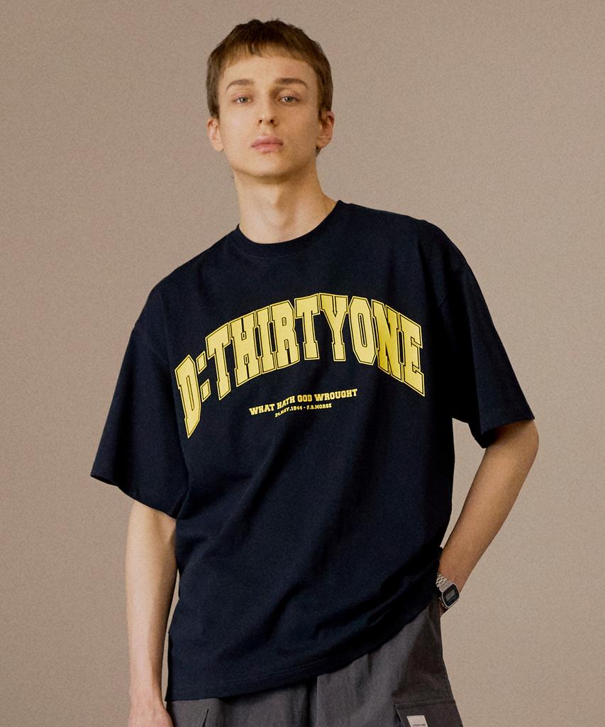 DTHIRTYONE University Logo T-Shirt_Dark Navy