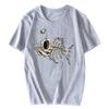 O-Neck Short Sleeve Mens T Shirt Skull Fish Skeleton Funny Fisherman Angler Aesthetic Clothes Casual Tops