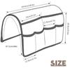 Sofa Armrest Organizer with 6 Pockets Sofa Armchair Storage Bag Non-Slip Hanging Couch Pouch for TV Remote Control Cellphone