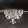Set med 2/4/6 st retro graverade små vinglas, set med vitvinsglas, snyggt fruktvinsglas, mini söttvinsglas