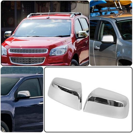 Pair Chrome Rearview Mirror Cover Caps for Chevy Colorado GMC Canyon 2014-2022