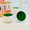 Plastic Imitation Ceramics Round Belly Shaped Flocking Flower Pot For Potted