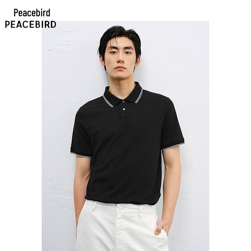 Men s Color-Block Lapel Polo Shirt S