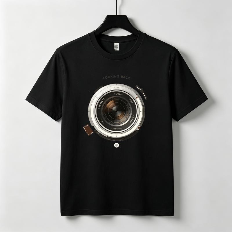Film Camera Club Graphic Tshirt Unisex Retro Camera Film Roll Design Short Sleeve Vintage Photography Enthusiast Casual Tee Tops