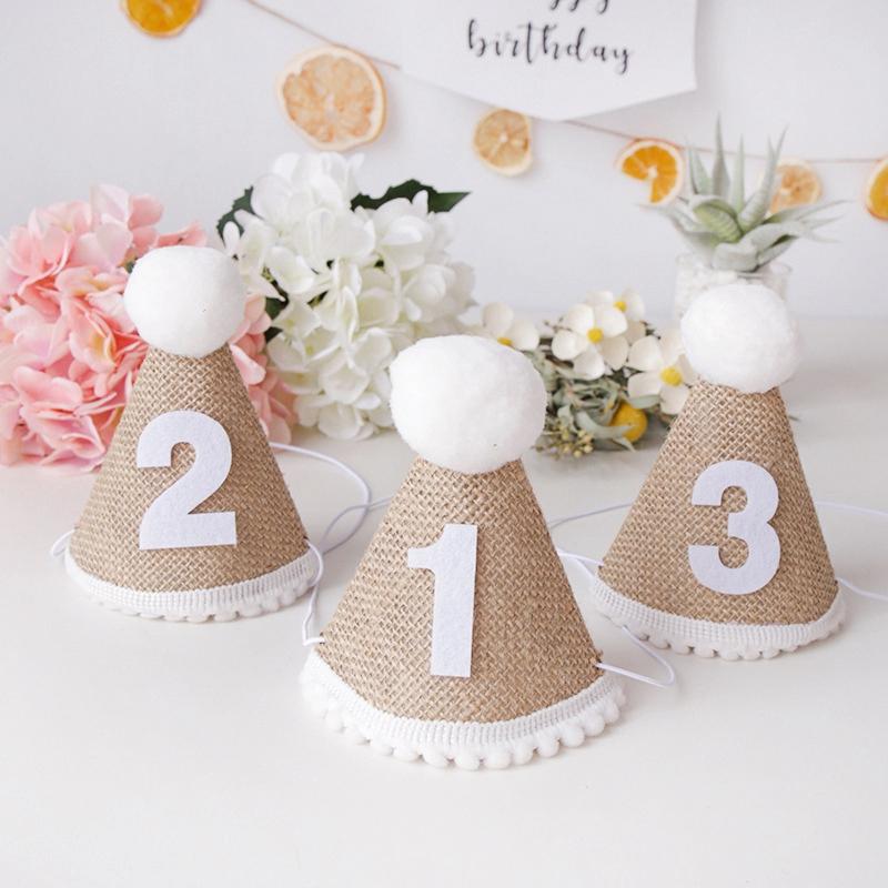 INS Birthday Hat Dress Up for Girls Boys Happy Birthday Hats Kids Birthday Party Crown Headband Baby Shower Supplies Photo Props