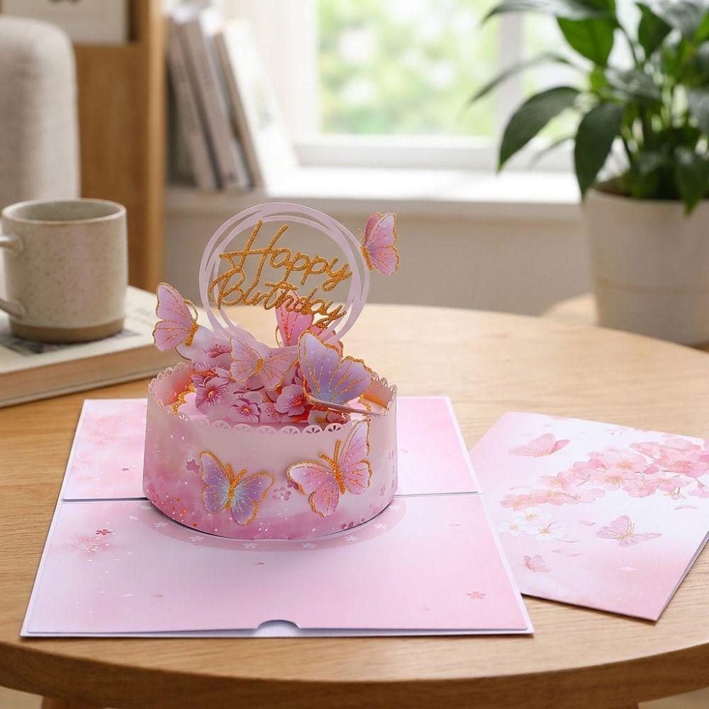 with Envelope Butterfly Birthday Card Stereo Card Thank You Card Desktop Decoration