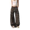Pantaloni Cargo a Quadri Giapponesi - Stile Harajuku alla Moda e Versatili