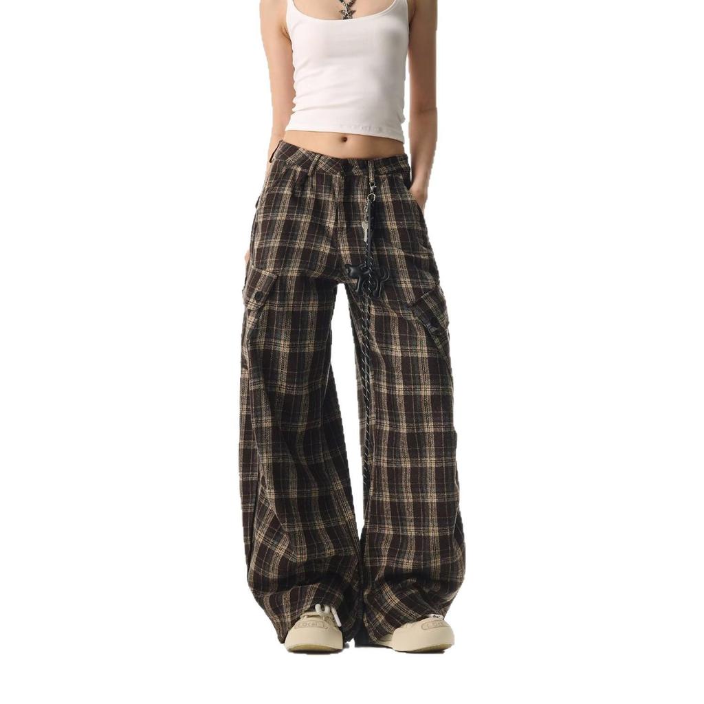 Pantaloni Cargo a Quadri Giapponesi - Stile Harajuku alla Moda e Versatili