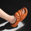 Summer New Men Beach Slippers Basketball Style Men Women Slippers Outdoor Sandals Beach Men Sprot Shoes Thick Soft Sole Slides