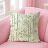 Bamboo Luxury Cushion Cover Natural Linen Pillow Case Double-Sided Print Decorative Sofa Pillowcase Home Decor Gift