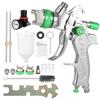 Gravity Feed Air Spray Machine Pressure Gauge HVLP Paint Sprayer with 600ML Cup 1.4mm 1.7mm 2.0mm