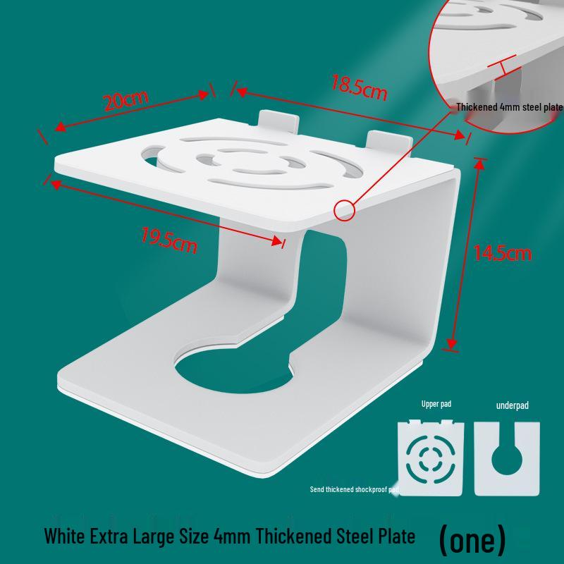 Podwyższany Stojak na Głośniki Biurkowe z Grubą Płytą Stalową, Odporny na Wstrząsy, Antypoślizgowy