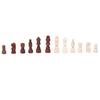 32Pcs Hand Carved Wooden Chess Pieces Portable Tournament Chessmen International Chess Figures for Chess Board Game
