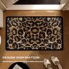 Leopard Print Luxury Bath Mat: Absorbent, Non-Slip, Dirt-Resistant, Quick-Drying Diatomaceous Earth Pad
