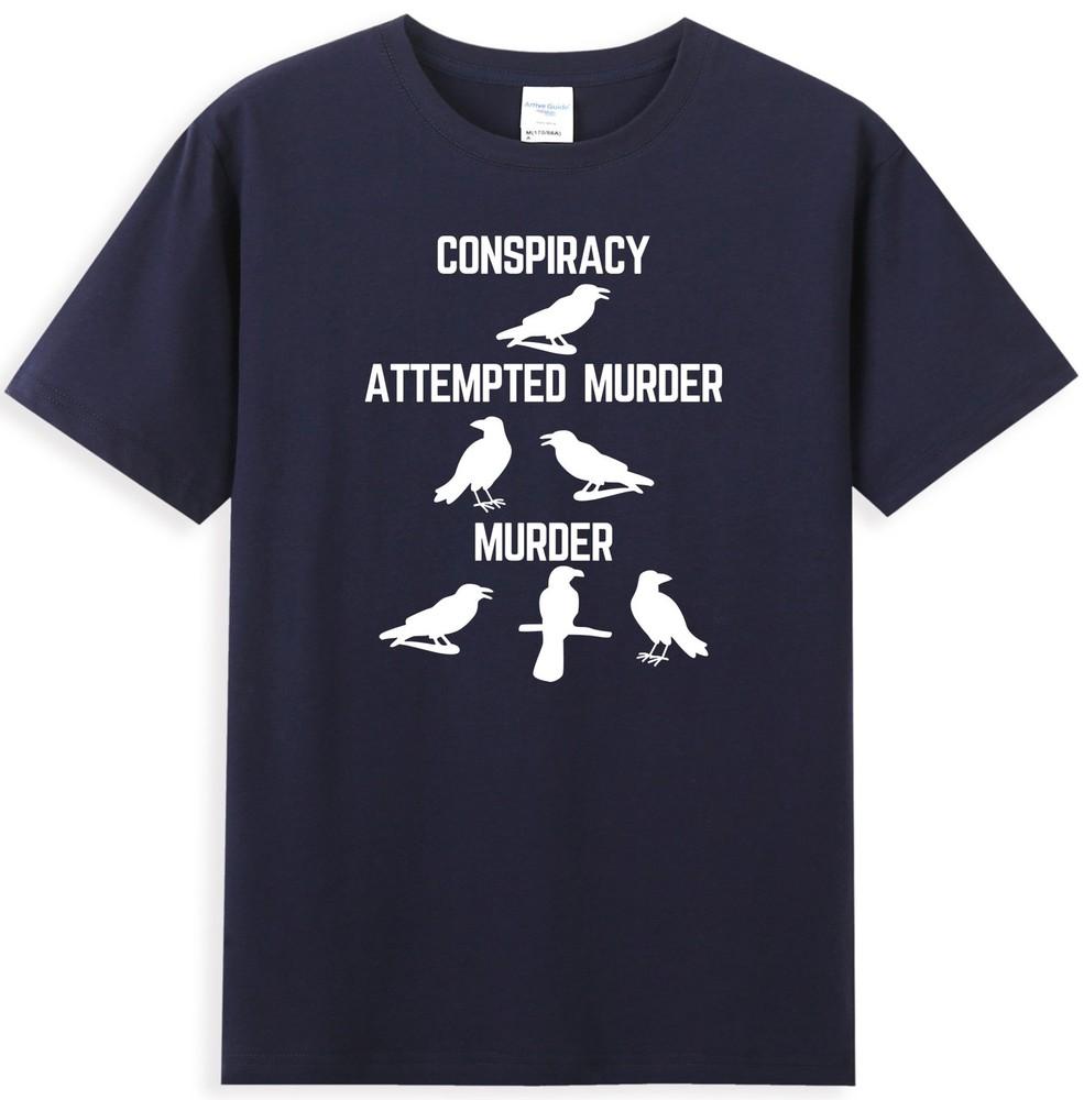 Conspiracy Attempted Murder Next Level Attempted Murder Crow Raven Unisexs TShirt S