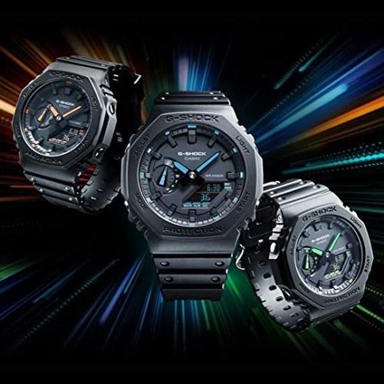 G-Shock GA2100-1A2 Neon Accent Watch Blue