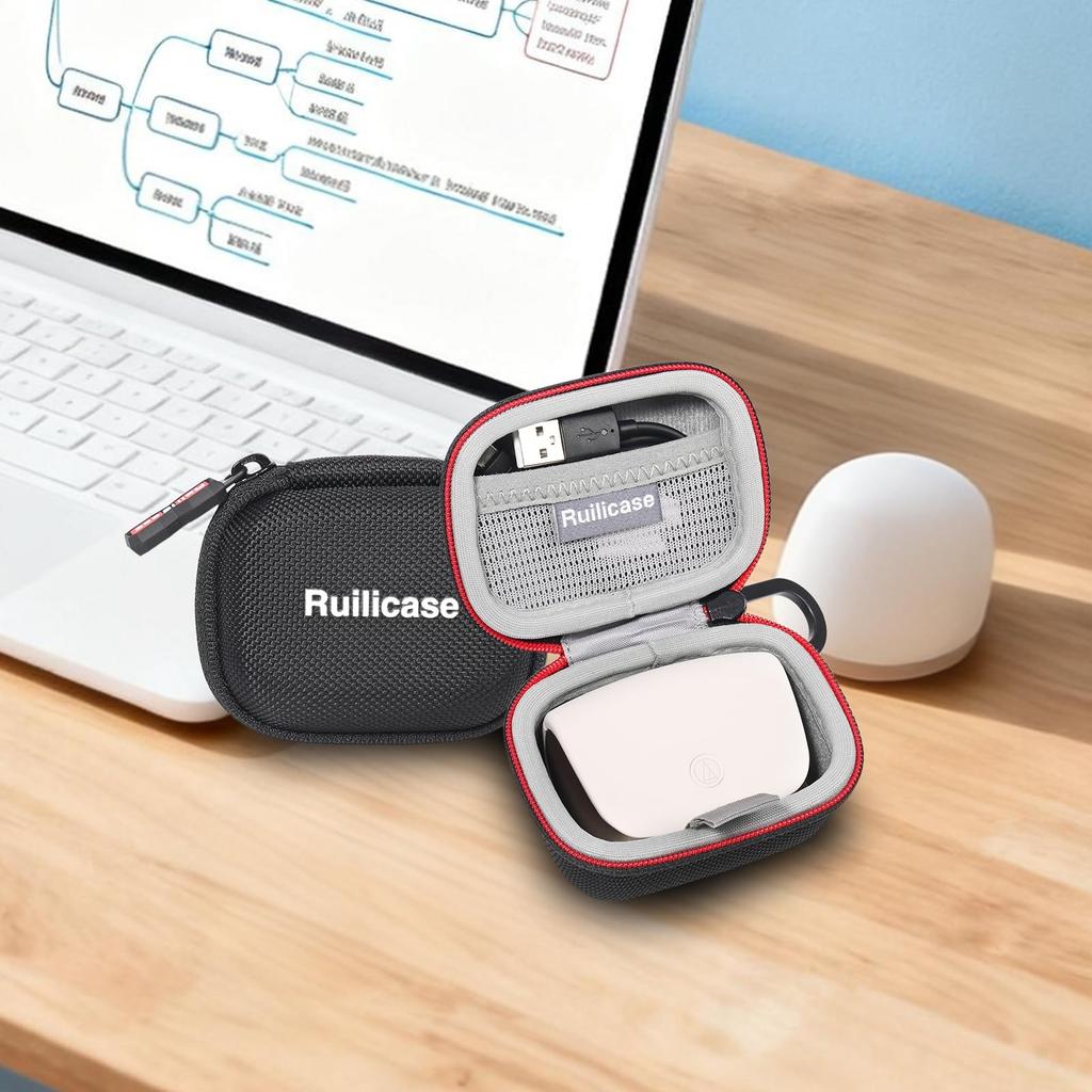 Ruilicase Protective Case for Audio-Technica ATH-TWX9MK2 Earphones - Protective/Travel/Storage Bag (Case Only)