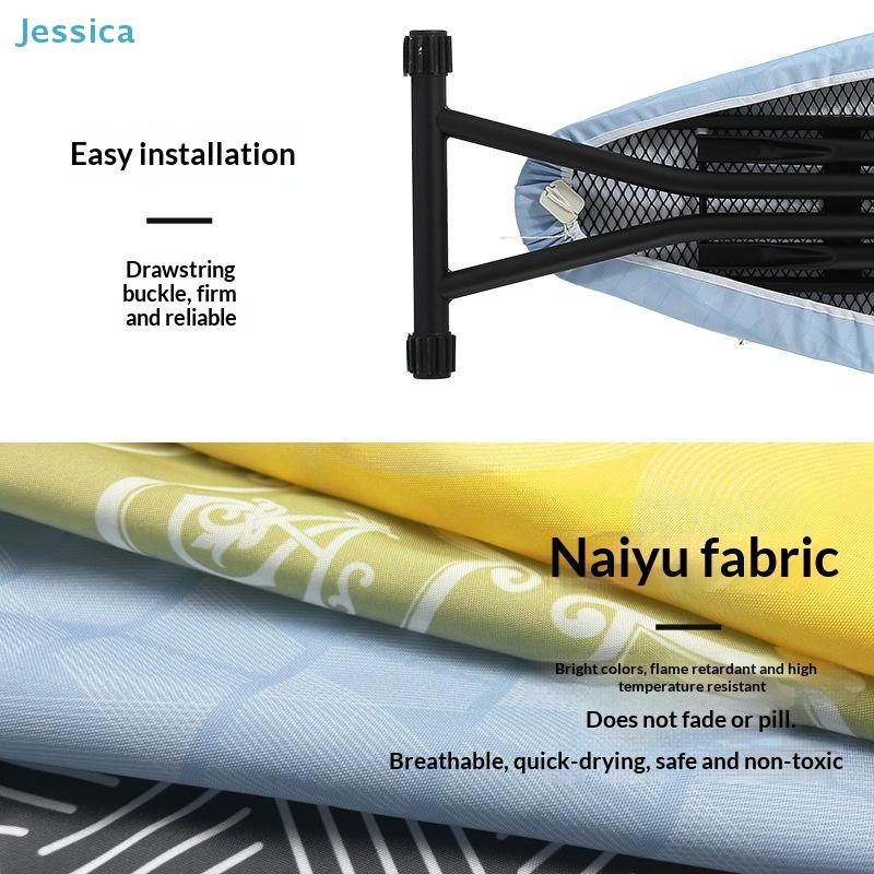 Heat-Resistant Ironing Board Cloth Cover - Non-Fray Fabric Covers With Multiple Pattern  Size Options (Washable Ironing Pad)
