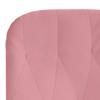 Recliner Chair with Ottoman Pink Velvet