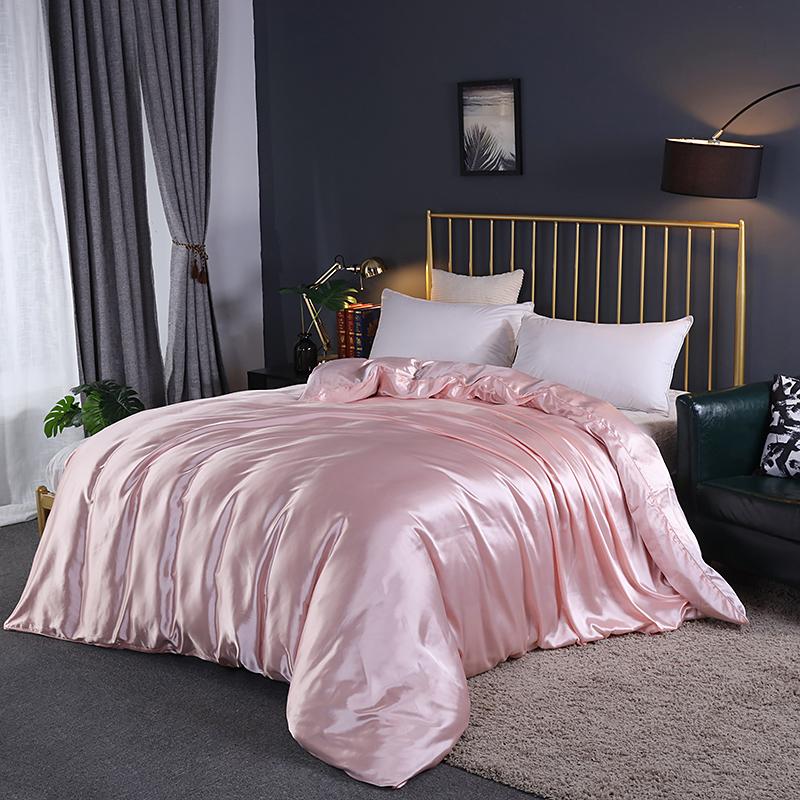 Luxury High Quality Satin Duvet Cover Rayon Quilt Cover High Density Fabric Duvet Cover Supple High Waterfall