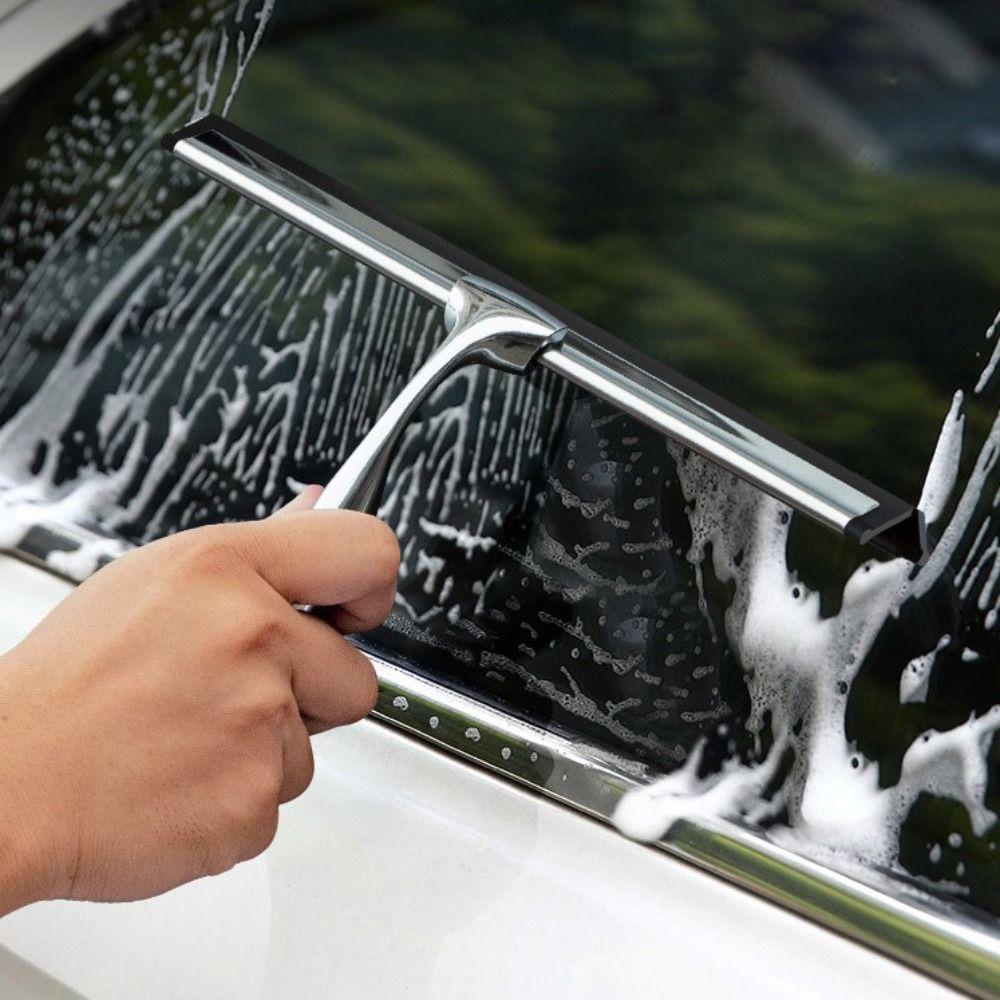 Hanging Window Glass Cleaner Non-slip Handle Shower Squeegee T Shape Glass Wiper  Bathroom