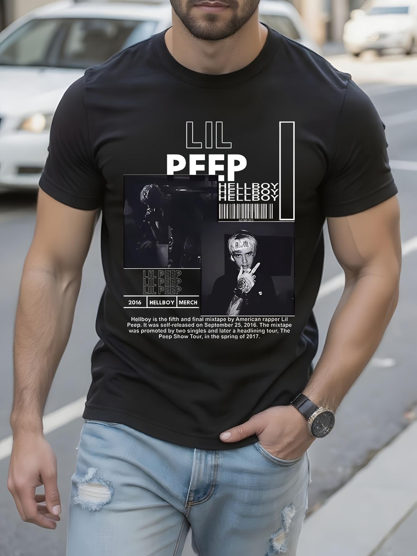Lil Peep Inspired Hellboy Crybaby Graphic Tshirt Graphic ... XXXL