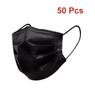 Masks 3-layer Mask Face Masks Melt Blown Cloth Disposable Anti-Dust Protective Masks Earloops Mouth Mask Black Mascarillas