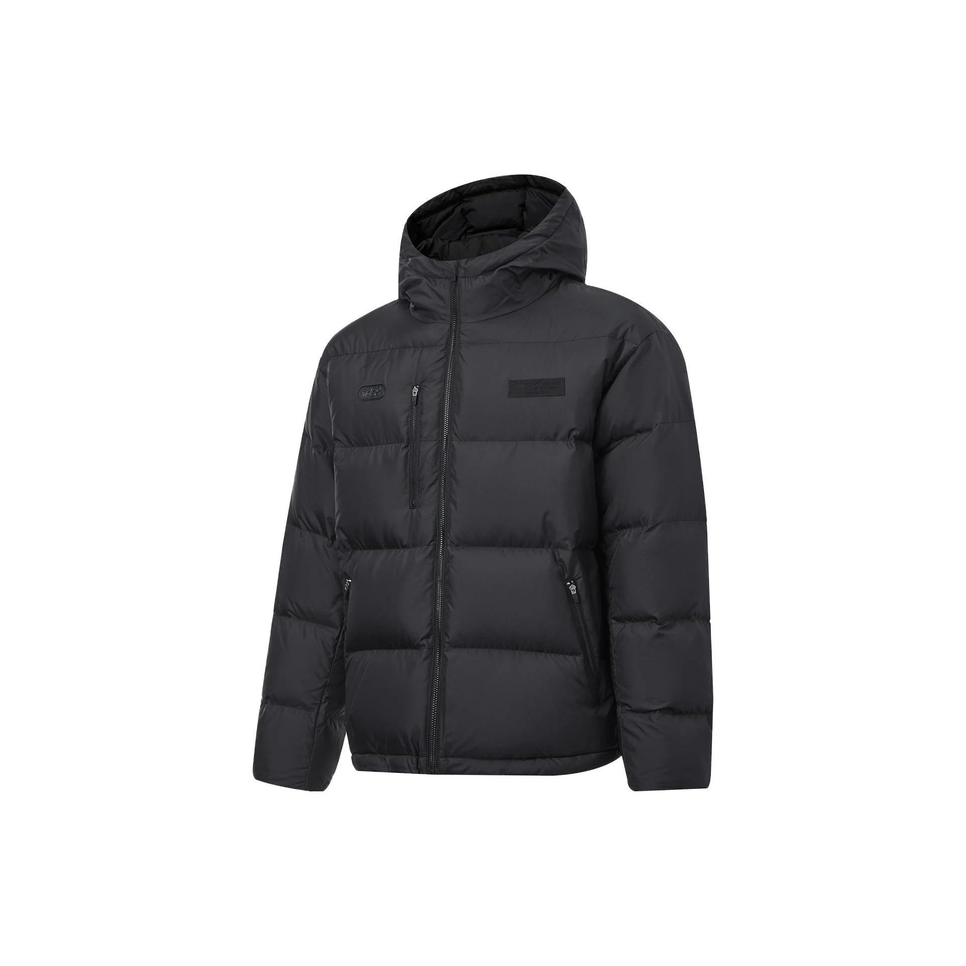 Li-Ning Way Of Wade Logo Down Hooded Jacket Black Men s AYMT155-1 XL