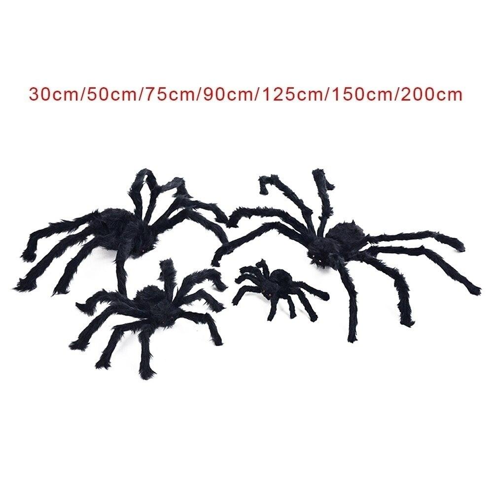Black Spider Halloween Decoration Haunted House Prop Indoor Outdoor Wide 75cm im Black Spider Halloween Decoration Haunted House Prop Indoor Outdoor Wide 75cm im