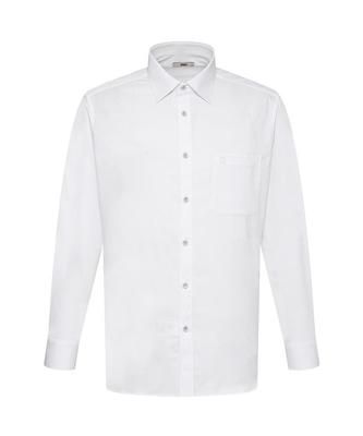 DAKS SHIRTS No-Care Rayon Blend Solid Shirt Regular Fit White_Dma1Shdl112A1