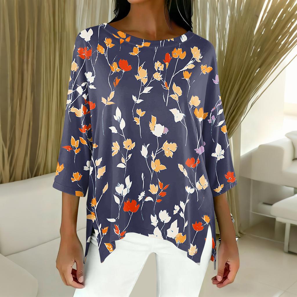 Women's 3/4 Sleeve Shirts Graphic Tees Shirts Casual Basic Tops Pullovers