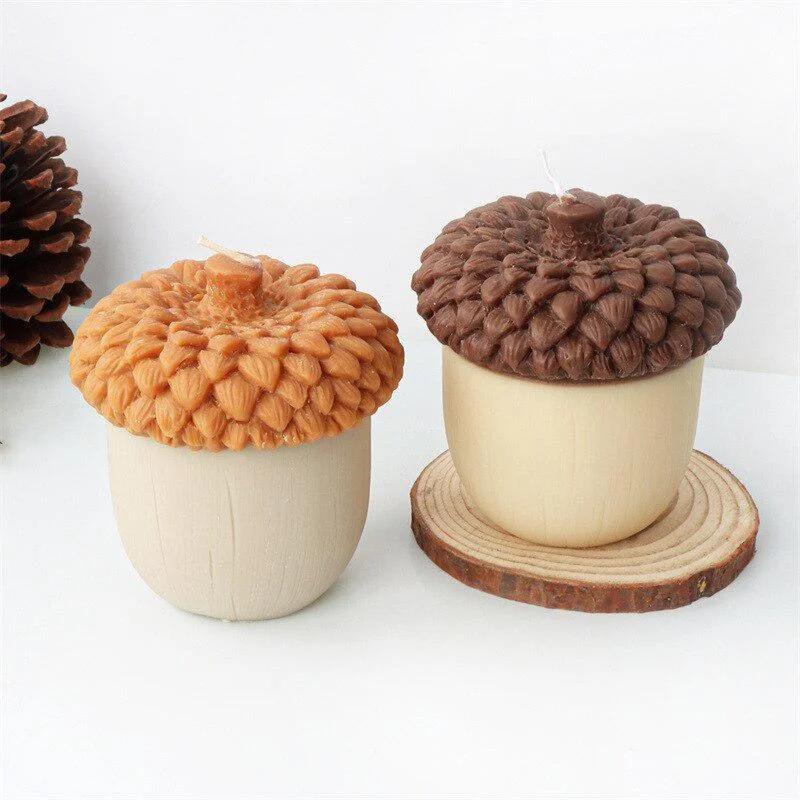 Handmade Molds 3D Pine Cone Silicone Candle Mold DIY Handmade Plaster Resin Pine Cake Chocolate Baking Molds Creative Gifts