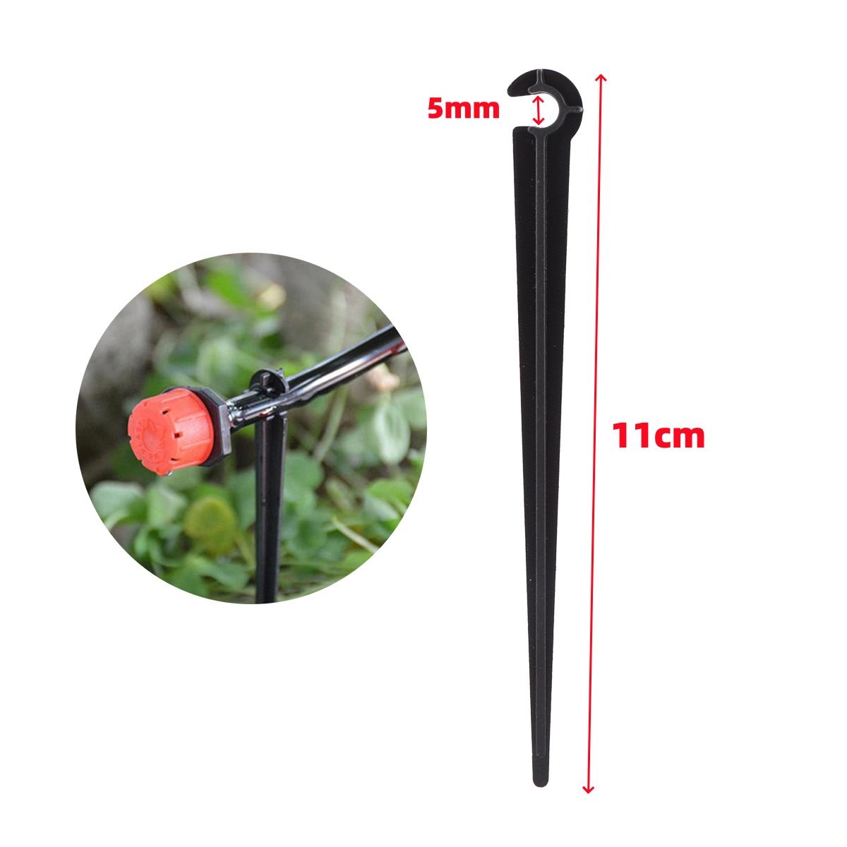 

11cm 4/7mm Hose Bracket 5mm Interface C-shaped 1/4 Pipe Holder Water Tube Clamp Garden Drip Irrigation Fittings 20/50/100Pcs 20Pcs