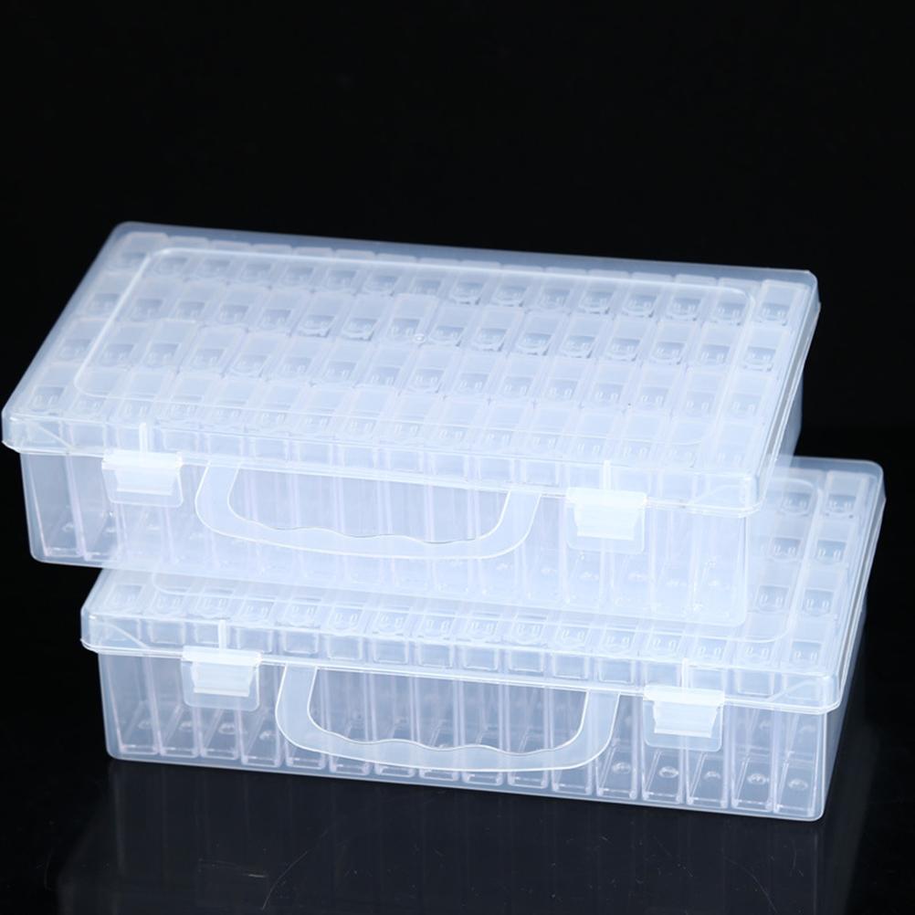 64 Fack Målarbox Nagellackstillbehör Organizerfodral Multifunktionellt Bärbart Nagellackskärl