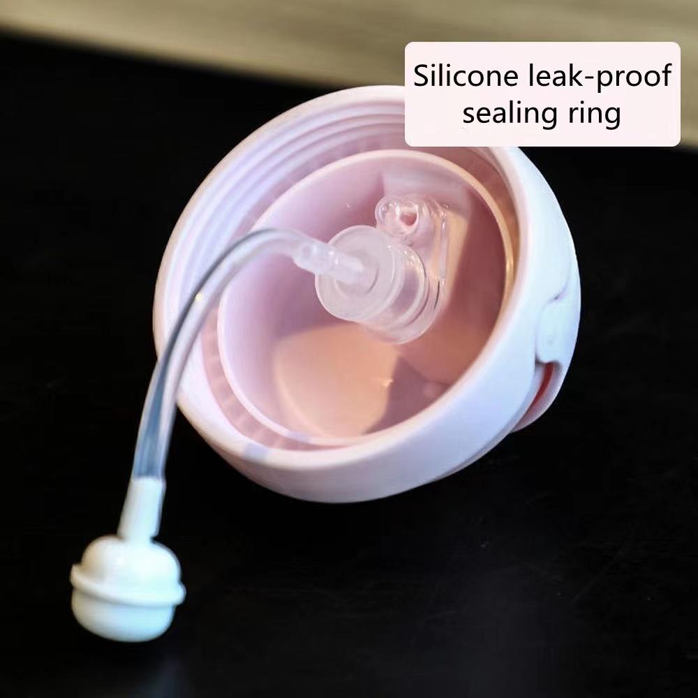 Double Handle Straw Mug Children's Water Bottle Bottle Photography Accessories Kindergarten Leak Proof Drinking Cups