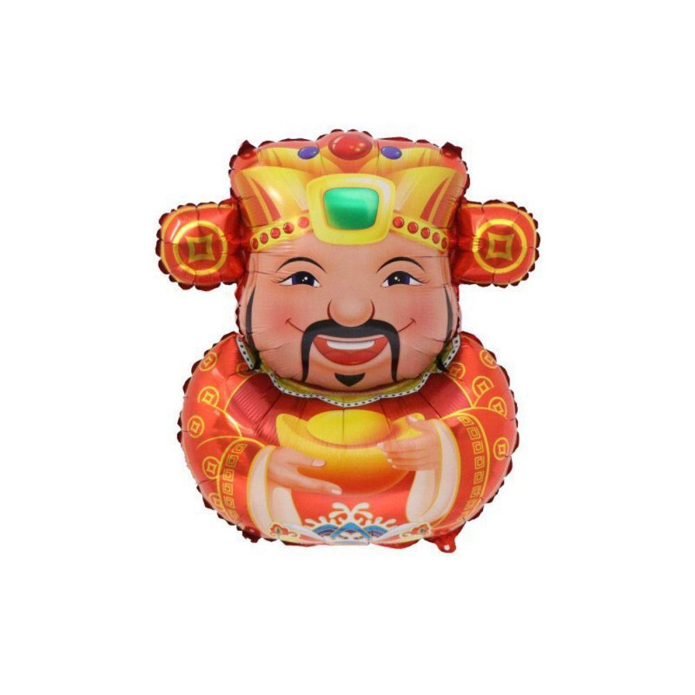 Decorative Chinese New Year Balloon Big Size Maroon Blessing Bag Balloons  Spring Festival