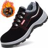 High Quality Winter Boots Men Steel Toe Cap Safety Boots Work Shoes Men Puncture-Proof Work Boots Plush Warm Safety Shoes Boots