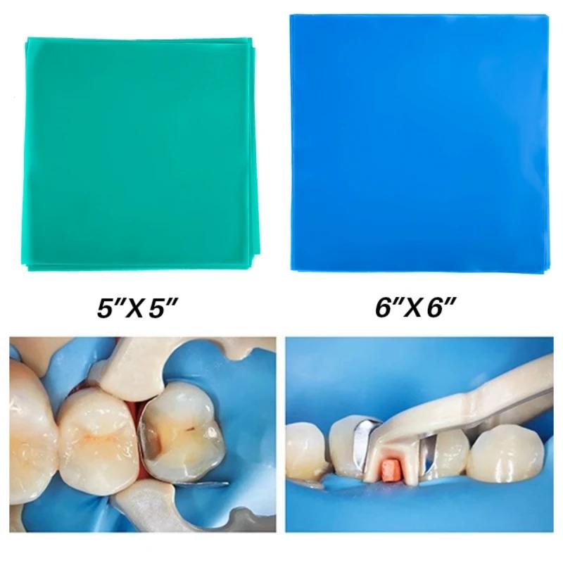 10Pcs Dental Rubber Dam Natural Latex Barrier Sheet 5x5 6x6 Inch for Dentist Oral Care Surgical Supplies